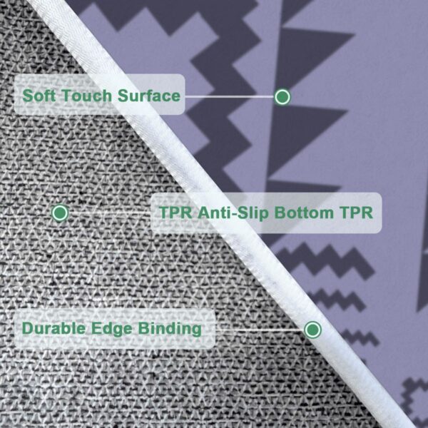 Lavender Tribal Geometric Rug - Image 6