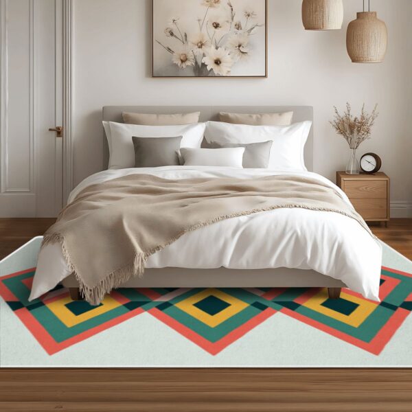 Retro Geometric Pattern Rug - Image 5