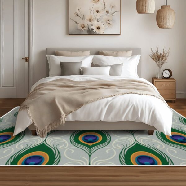Peacock Feather Pattern Rug - Image 5