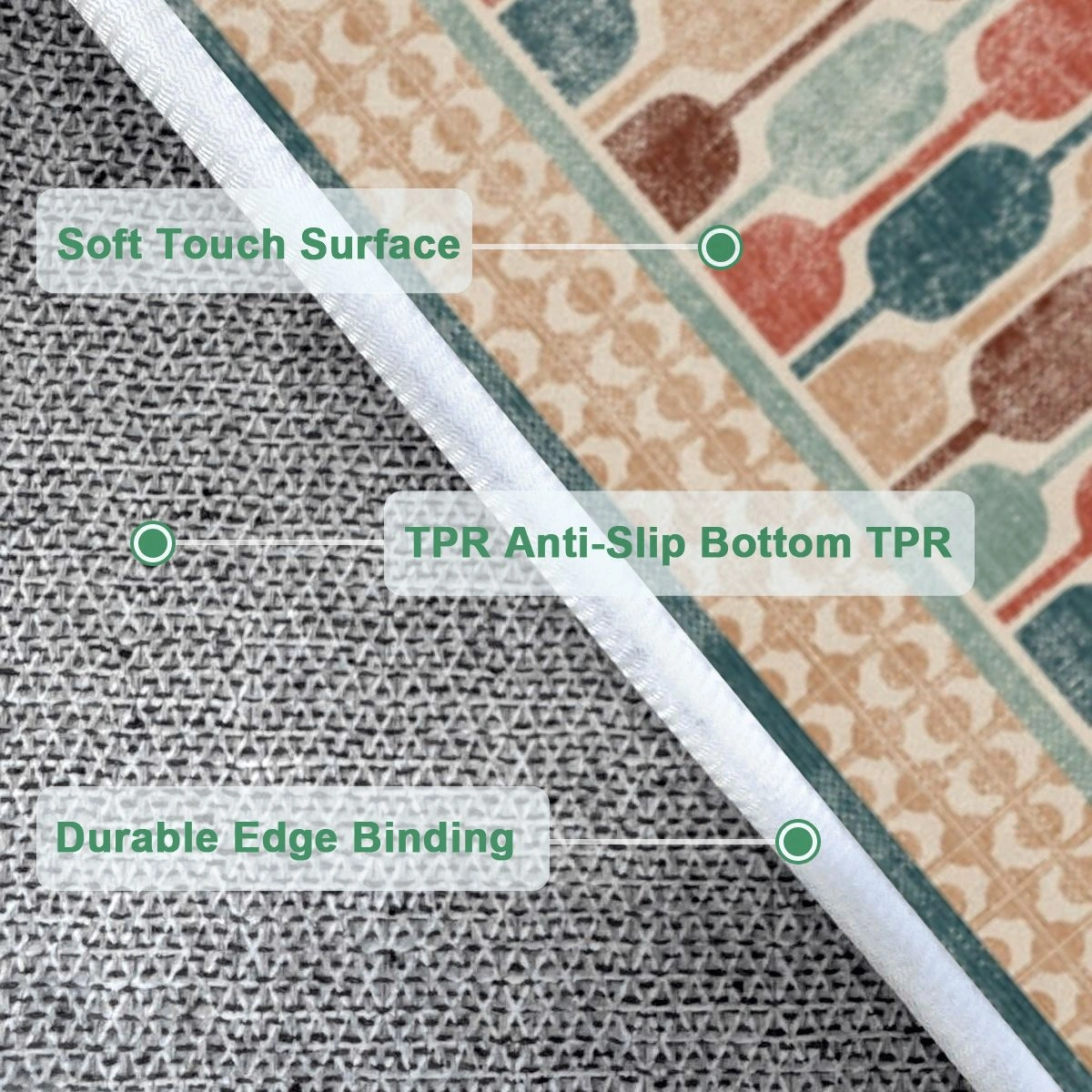 Capsule Mosaic Colorful Retro Rug - Image 7