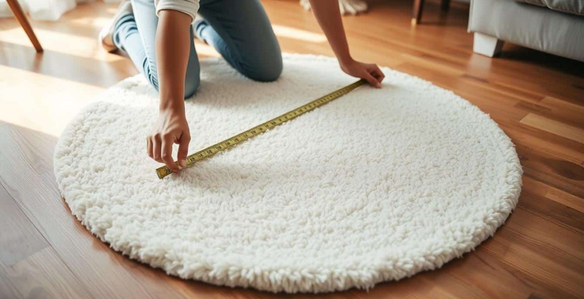 How to Measure a Round Rug